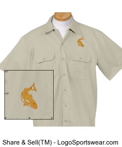 Redfish Outdoors Twill Shirt Design Zoom